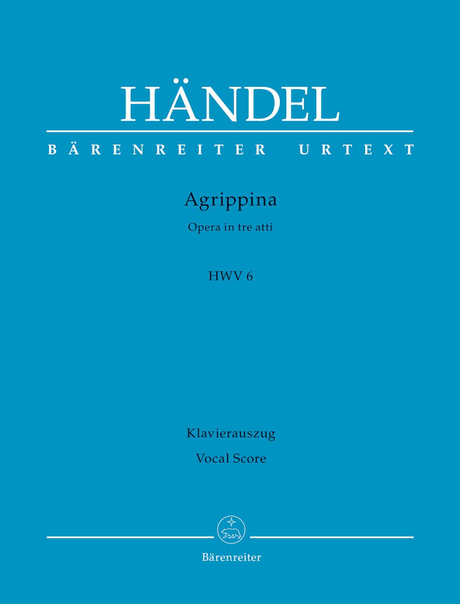 Agrippina HWV 6. Oper in drei Akten. Klavierauszug, Urtextausgabe