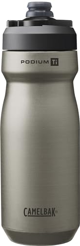 CAMELBAK Podium Vakuum-isolierte Titan-Wasserflasche, 530 ml, ultraleicht, 240 g, auslaufsicheres Design