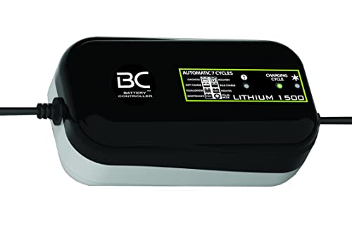 BC LITHIUM 1500 - 12V 1,5A - Automatisches Batterieladegerät und Erhaltungsgerät für Lithium-/LiFePO4-Batterien