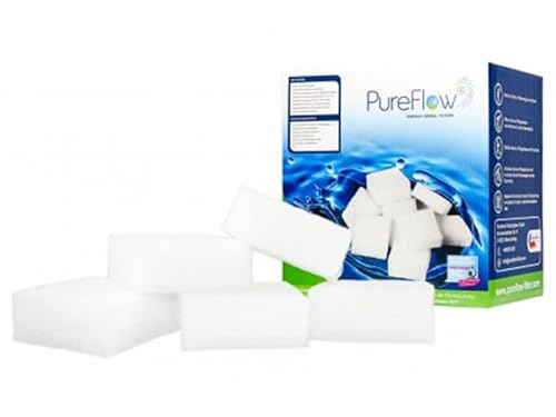 Poolfilter von PureFlow, 320g ersetzen 32kg Sand- oder Glasfilter in Filteranlagen, ideal für Pool, Whirlpool, Framepool, Ersatz für Intex, Bestway und Filterballs