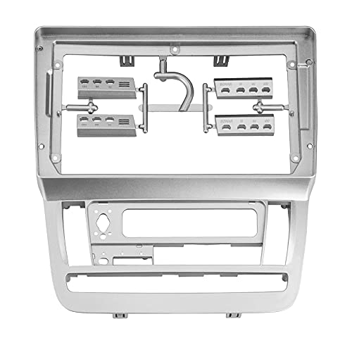 Watlsuz Doppel DIN Kein Platz Auto Radio Blende Silberner Stereo Rahmen f¨¹r 2003-2007 Alphard RHD Dash Halter Kit Zier Leiste