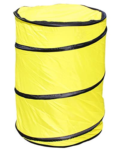 SPORTIKEL24 Hoopers-Tonne (Barrel) – ø 60 cm, Höhe 70 cm – in 3 Farben – für Hoopers-Hundesport (Tonne gelb)