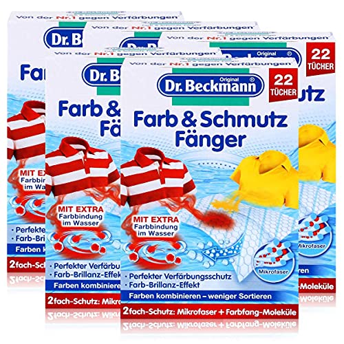 Dr. Beckmann Farb & Schmutz Fänger mit Farbfang-Molekülen 22 Tücher (5er Pack)