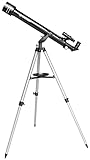 Bresser Teleskop Arcturus 60/700 Einsteigerteleskop mit Stativ und reichlich Zubehör mit praktischem Koffer für den Transport