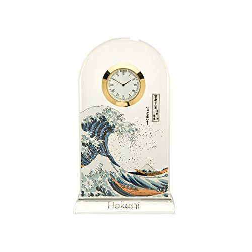 Goebel Die Welle, Hokusai,Tischuhr, Tisch Uhr, Kaminuhr, Dekoration, Glas, 66523361