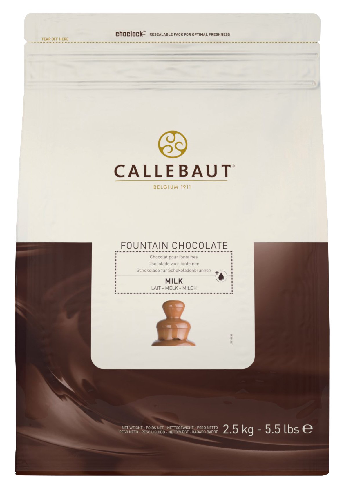 Callebaut Vollmilchschokolade für Springbrunnen 2,5 kg