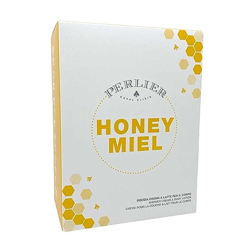 Perlier Honey - Set Duschcreme 250 ml + Körpermilch 400 ml