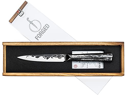 Forged Brute Universalmesser 12cm, handgefertigt, in Holzkiste