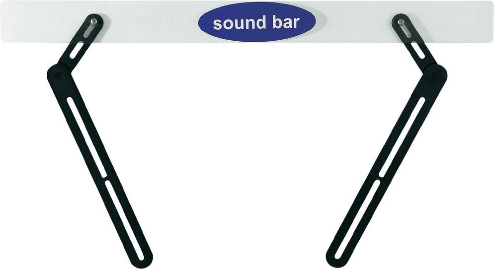 SpeaKa Professional Soundbar-Halterung Schwenkbar Easy Schwarz 1 Paar (1211124)