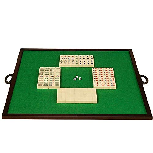 Suuim Mahjong Mahjong-Set, zusammenklappbare Mahjong-Arbeitsplatte, einfach und tragbar, für Zuhause, 3,7 x 2,8 x 2,2 cm (wie abgebildet, 3,7 x 2,8 x 2,2 cm)