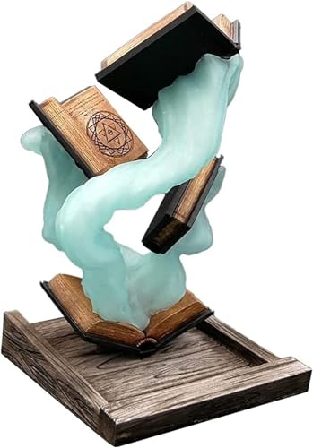 Totenkopf-Würfelturm, Würfelturm-Ornamente, großes Buch des Zauberwürfelturms, Tomes of Magic-Würfelturm, personalisierte Zauberwürfelturm-Buchsammlung, C