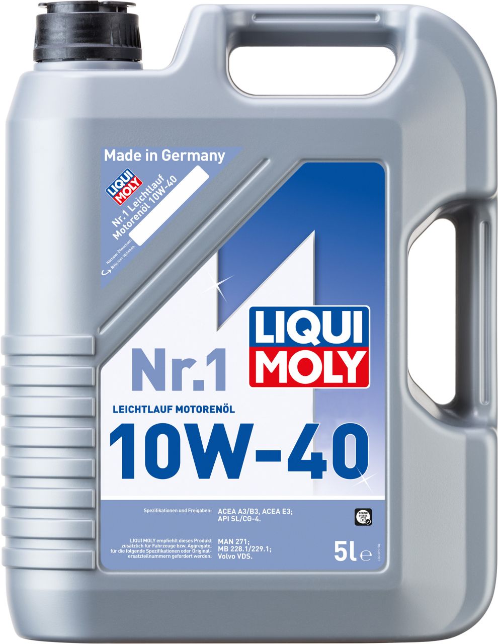 Liqui Moly Motoröl Nr. 1 Leichtlauf 10W-40 5 L