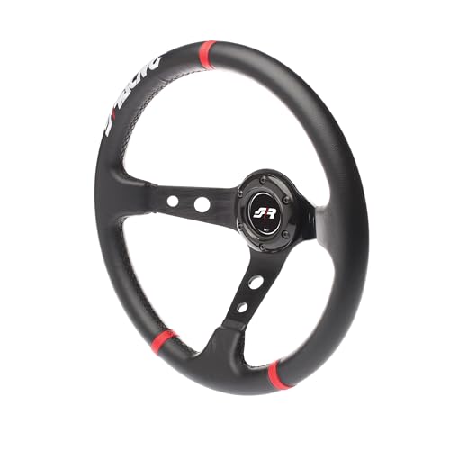 Simoni Racing GVL350/P Gravel Universal Steering Wheel, Schwarz