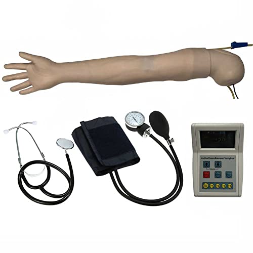 Armblut für Drucktraining mit Aufbewahrungstasche und komplettem Zubehör, lebensgroßes Simulationsmodell für den linken Arm für Erwachsene