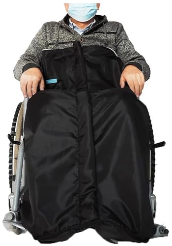 Winter Wärme Rollstuhl Decke, Fleece Gefütterter Rollstuhl Schlupfsack Regen Mit Reißverschluss Rollstuhl Schlupfsack Fusssack Erwachsene Für Beine Und Unterkörper