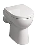 Keramag (Geberit) Stand-WC Renova Nr. 1, 203010, Flachspüler-WC mit waagerechtem Abgang, Weiß, 03961 1