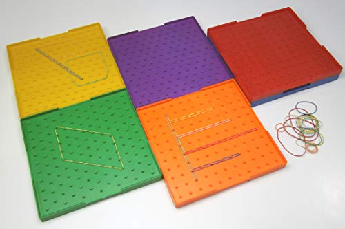 WISSNER® aktiv lernen - 6 Geometrie Bretter doppelseitig 23 cm - RE-Plastic°