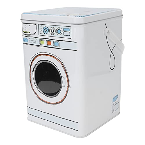 Waschmittelkanister, transparent offen gut abdichtend Waschmaschinenform Waschpulverdose mit Griff zum Aufbewahren von Waschmittelkapseln