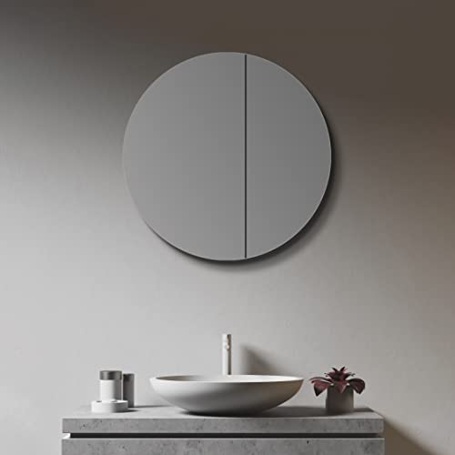Talos Spiegelschrank fürs Bad, Ø 60 cm