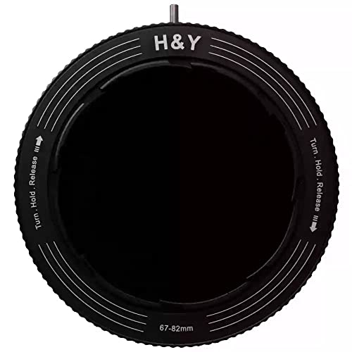 H&Y RevoRing Graufilter ND3-ND1000 und CPL-Filter mit variablem Adapter (67-82 mm)