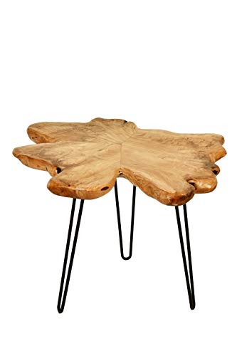 Beistelltisch Woody 410 Zedernholz Metall Klarlack Couchtisch Tisch Stubentisch