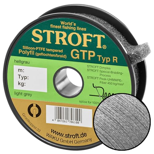 STROFT GTP Typ R Geflochtene Angelschnur 200m hellgrau R7-0,300mm-18kg