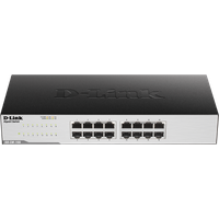 D-Link GO-SW-16G - Switch - nicht verwaltet - 16 x 10/100/1000 - Desktop (GO-SW-16G/E)