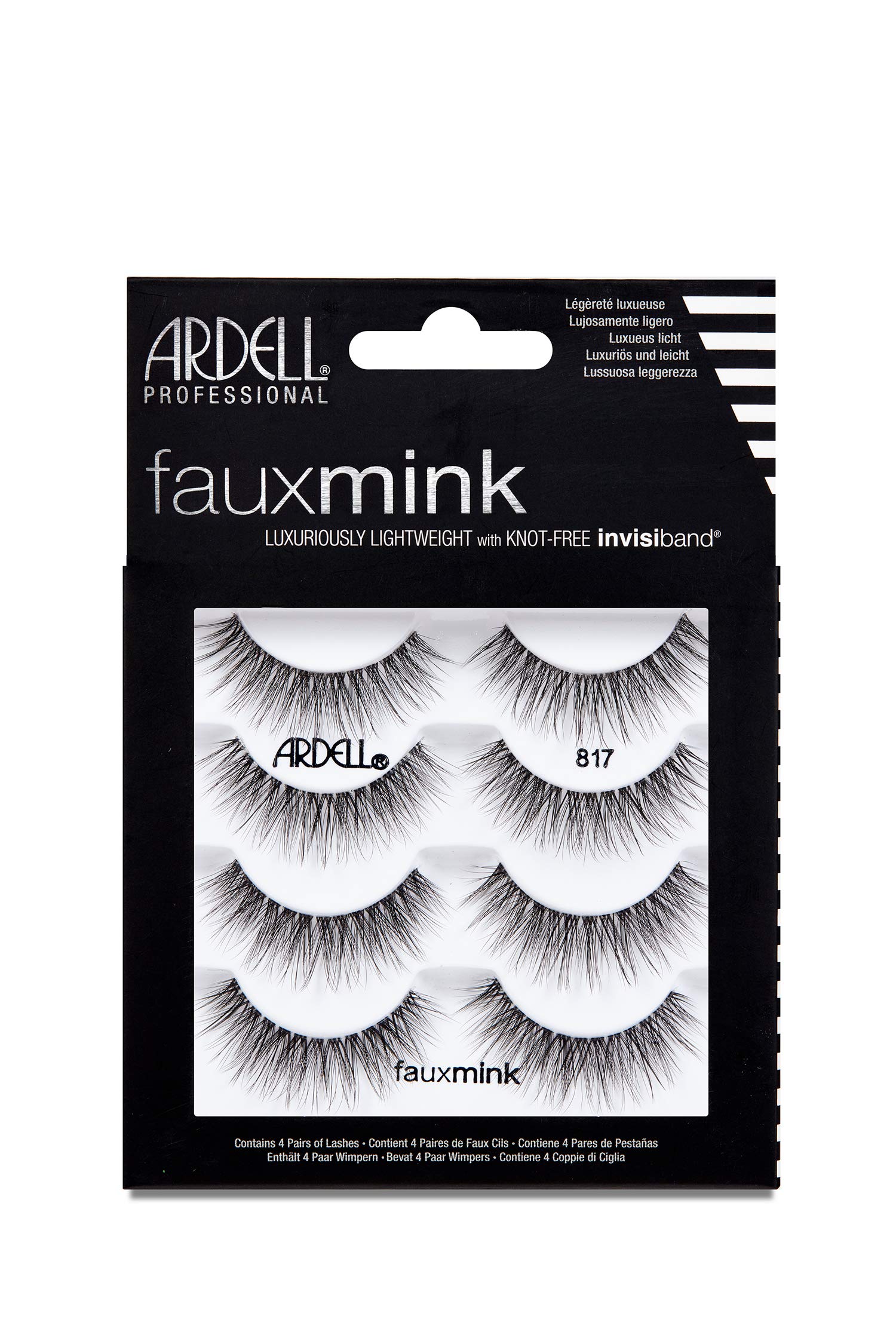 ARDELL Faux Mink Wimpern, 817 4 Pack, 25 g