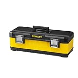 Stanley Werkzeugbox Metall-Kunststoff (66,2x29,3x22,2, Trage, Aussparung, Bi-Material Griff rostfreie Schließen) 1-95-614
