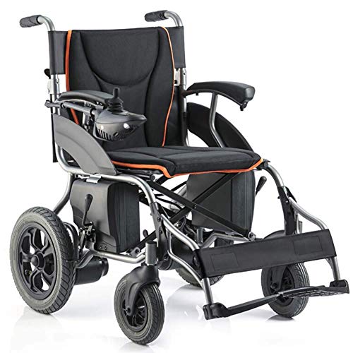GAXQFEI Elektro-Rollstuhl, faltbar und Licht Rollstuhl intelligente automatische Elektro-Rollstuhl Sitzbreite 44cm Gewicht Kapazität 100Kg