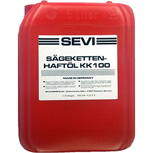 5 Liter SEVI Sägekettenöl mit Superhaft Zusatz, Kettensägeöl mineralisch