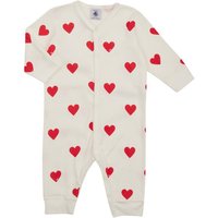 Petit Bateau Baby-Mädchen A00E901 Nachthemd, Marshmallow/Terkuit, 12 Mois