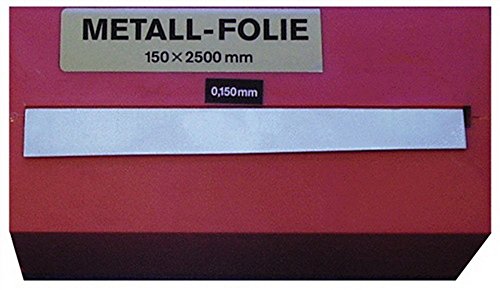 Metallfolie Dicke 0,025mm Stahl L.2500mm B.150mm