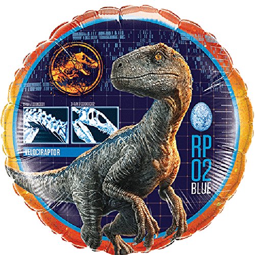 Qualatex 58694 Jurassic World Fallen Kingdom Folienballon, 45,7 cm, mehrfarbig