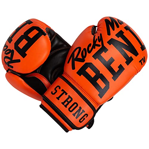 Benlee Boxhandschuhe aus Kunstleder Chunky B Neon Orange 10 oz