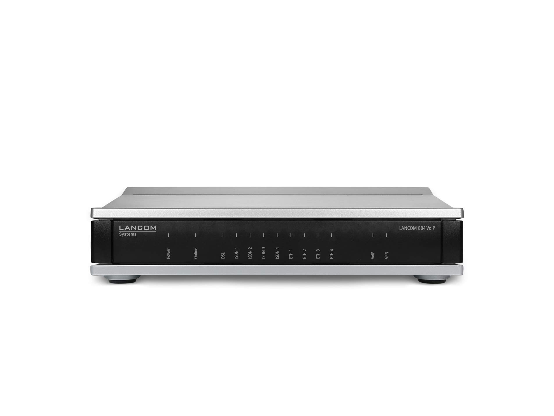 LANCOM 62082 884 VoIP (EU, over ISDN), Single Site Business-VoIP-Router, VDSL2/ADSL2+-Modem, ISDN-VoIP-Wandlung, 4xISDN (2xNT & 2xTE/NT) 4xGE (IEEE 802.3az)