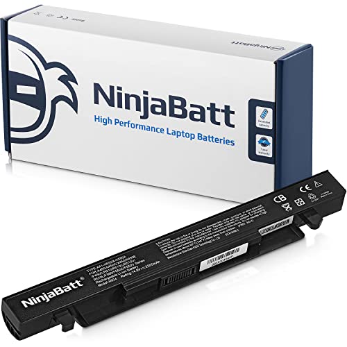 NinjaBatt Laptop-Akku für Asus A41-X550A A41-X550 F550 F450 X550 R510C A550 K550 P550 X550C X550DP X550E X450 A550L X550J R510 – Hohe Leistung [4 Zellens/2200mAh/33Wh]