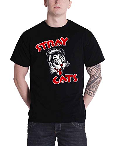 Plastic Head Herren Stray Cat Logo T-Shirt, Schwarz, L