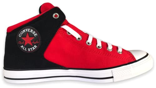 Converse Sneaker mit hohem Schaft, Schwarz, Rot und Weiß, 42 EU