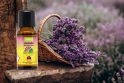 AROMARA Ätherisches Duftöl Lavendel/Lavandula angustifolia 20ml reine ätherische Öle für Duftlampe Raumduft Aromatherapie