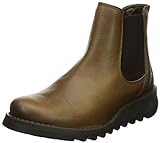 FLY London Damen Salv Chelsea Boots, Braun Camel 002, 41 EU