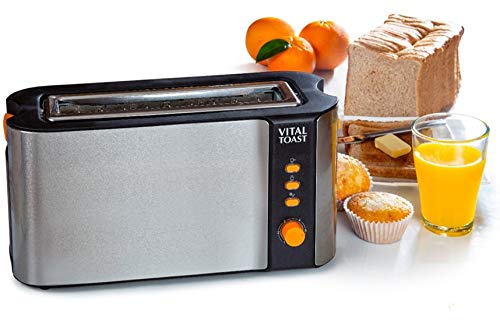 XSQUO Useful Tech Vital Toaster, XL, rostfreies Aluminium, 16,80 x 19,80 x 40,40 cm