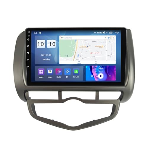Android 12 Autoradio 9 Zoll Touchscreen Für Honda Jazz City 2002-2007 Unterstützung CarPlay/Android Auto Bluetooth DAB RDS SWC DSP 4G WiFi Rückfahrkamera Lenkradsteuerung (Size : M600S - 8 Core 6+128
