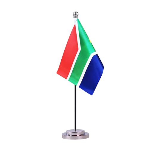 Südafrika-Schreibtischflagge, Tischflagge, kleine Mini-Tischflagge, Südafrika, Südafrika, Miniatur-Flagge, internationale Weltlandflaggen, Festivals, Veranstaltungen, Feiern, Bürodekoration