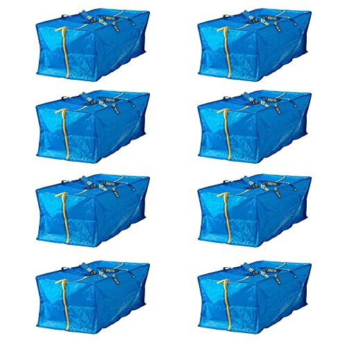 Ikea 901.491.48 Frakta Aufbewahrungstasche, blau, 8 Stück