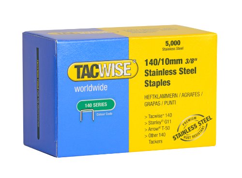 TACWISE Heftklammern 140/10 mm, Edelstahl, 5.000 Stück