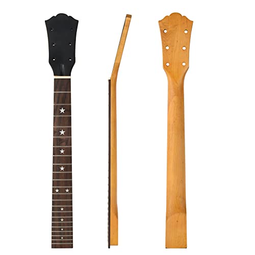 LIZHOUMIL Gitarrenhals, 22 Bünde, 61,3 cm, Ahornschaft, Griffbrett aus Palisander, leichtes Gitarrenteil