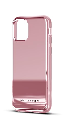 IDEAL OF SWEDEN Durchsichtige Handyhülle mit erhöhten Kanten und Nicht vergilbenden Materialien, fallgetesteter Schutz mit Spiegel Finish, kompatibel mit iPhone 11 und iPhone XR (Rosa)