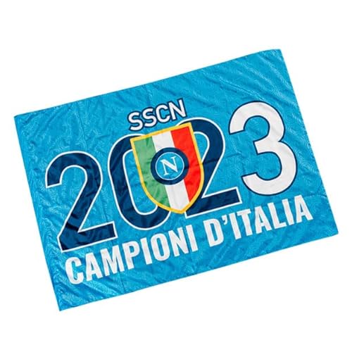 SSC Napoli Unisex – Erwachsene Dreifarbige Flagge, hellblau, TU