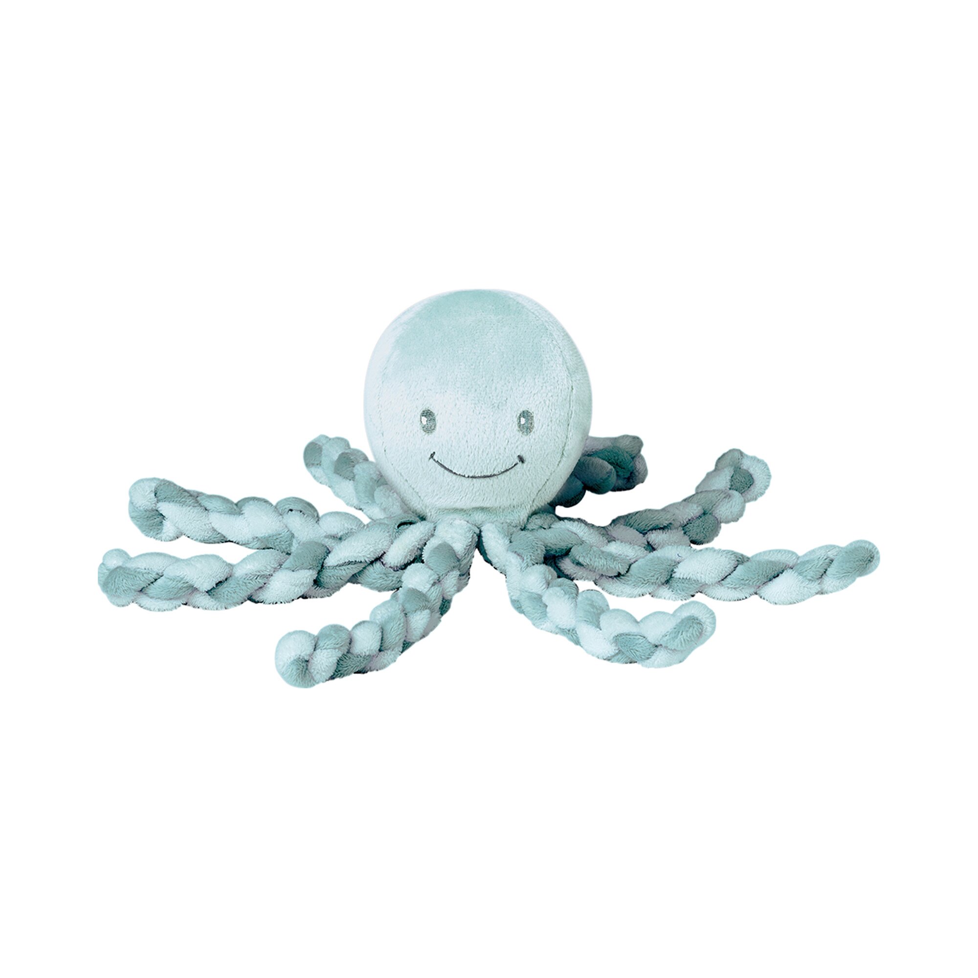 Nattou Kuscheltier Oktopus, Für Neugeborene und Frühchen, 23 cm, Weiß/Grau